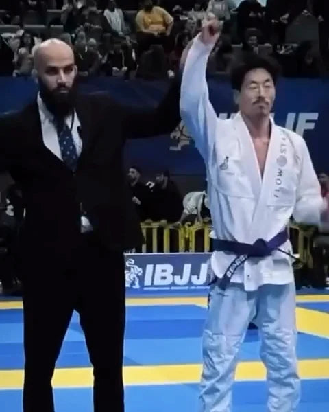 Rob winning at the IBJJF European Championship 2026
